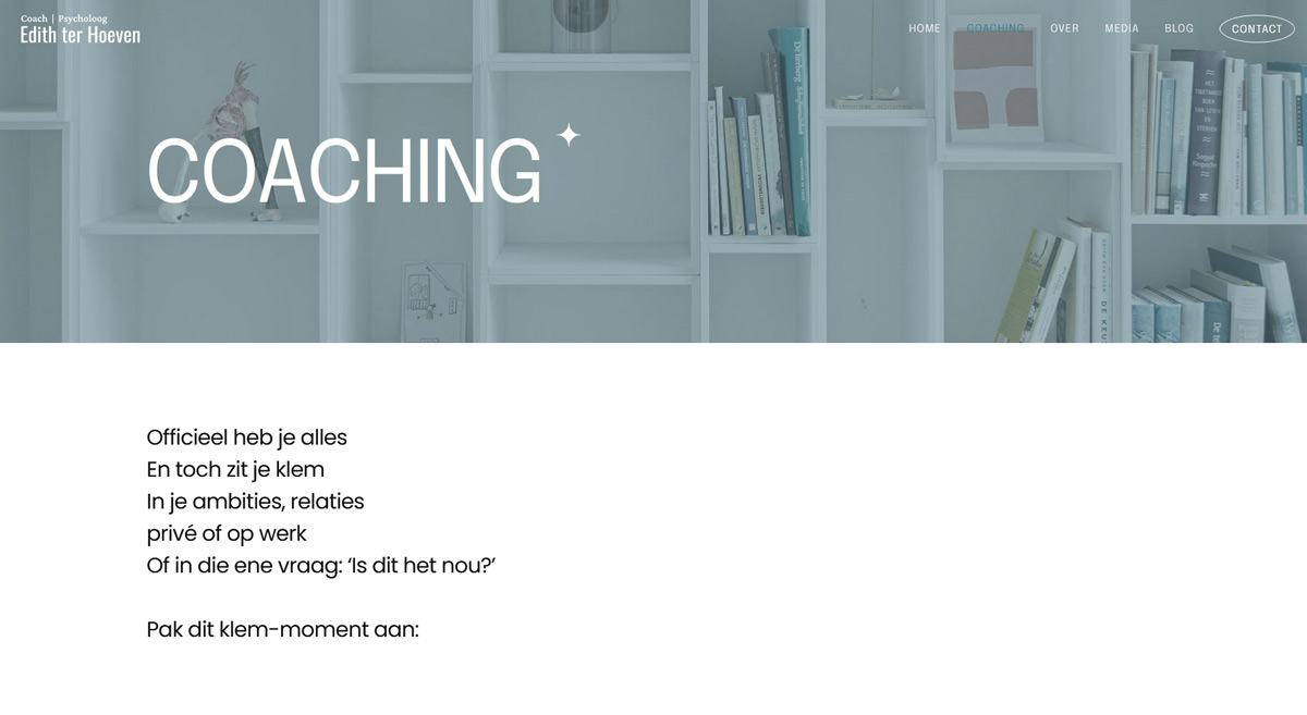 webdesign coach psycholoog